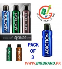 Pack of 3 Adiction Strong Body Spray